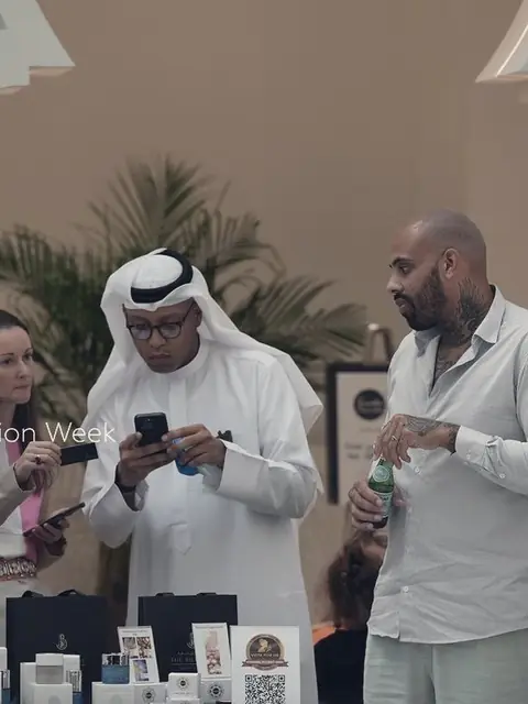 Business guests meeting at a Dubai event